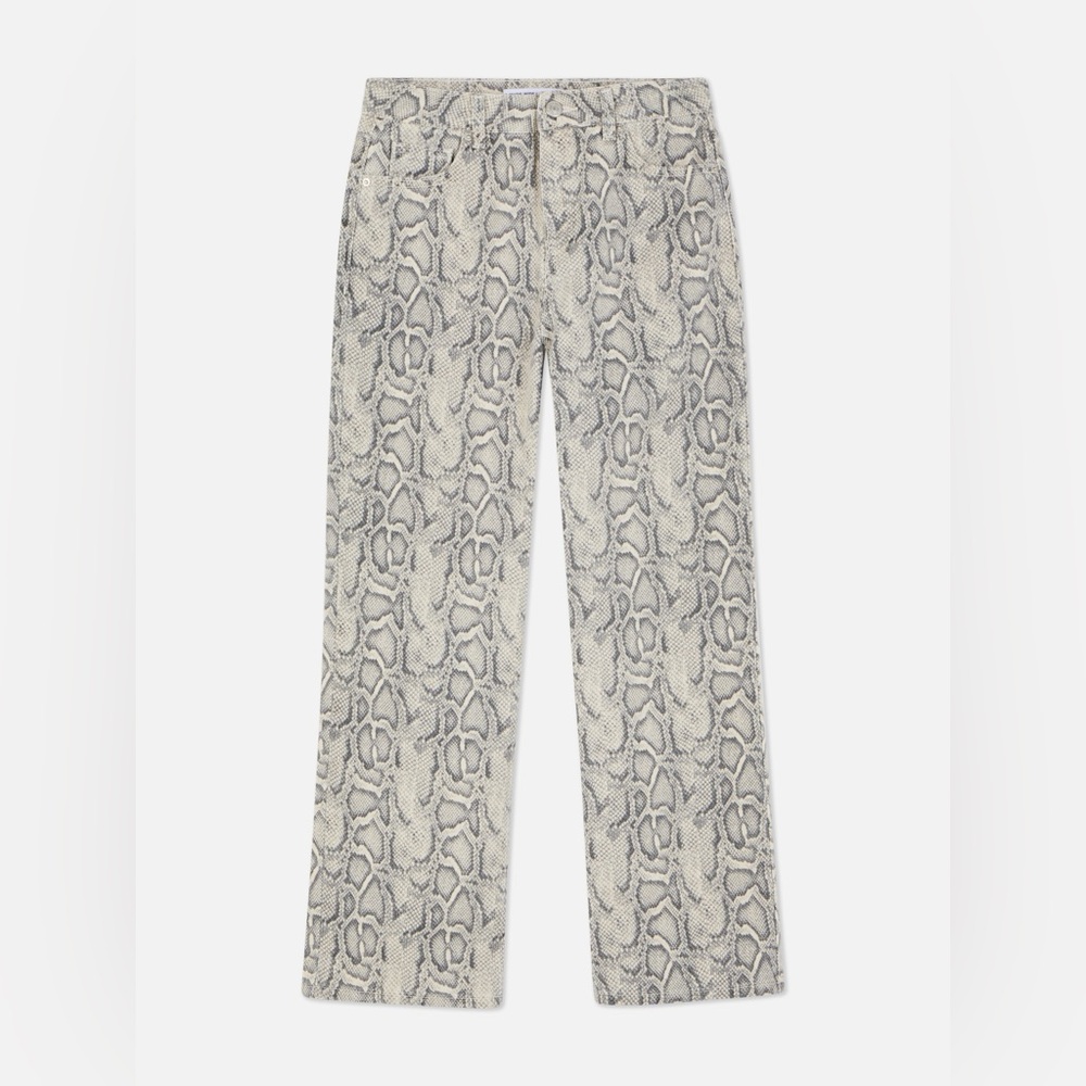 Primark Women’s Snake Pattern Wide Leg Jeans | Size 12